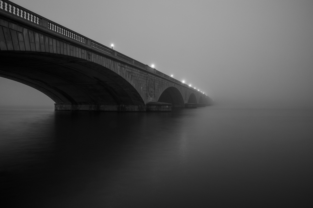 Fog over Memorial Bridge by Kevin Wolf