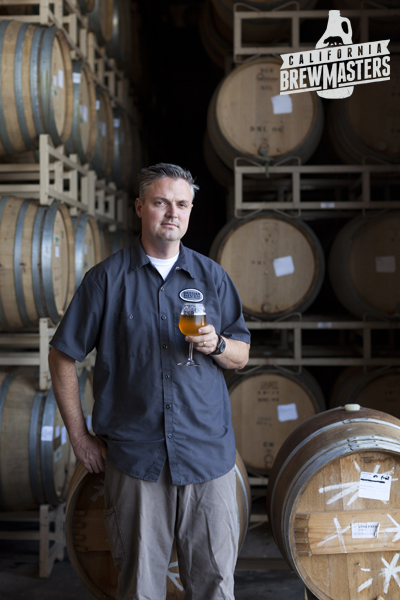Vinnie Cilurzo, Russian River, Santa Rosa, in his barrel room, home to some of the best sour beers in the world