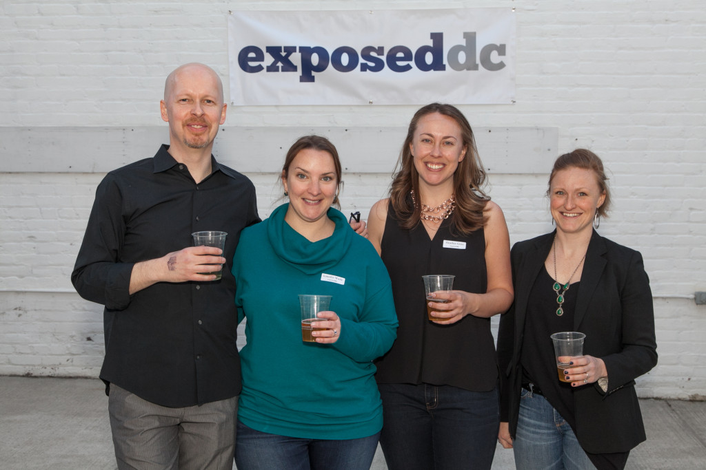 Most of the Exposed DC team: James Calder, Jennifer Wade, Heather Goss, and Megan Fogarty. Photo by Jim Darling