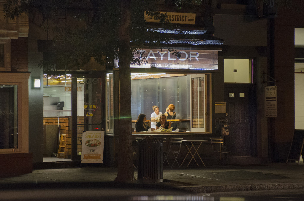 Homage to Edward Hopper - Nighthawks on 14h Street by Tim Brown